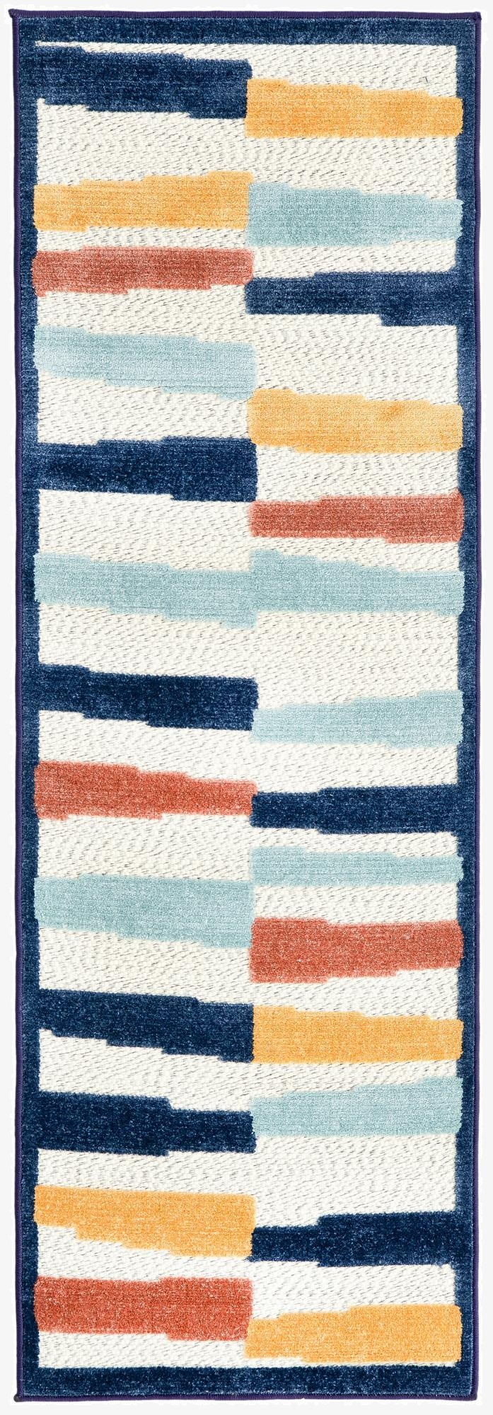  2' x 6'  Washable Belize Indoor / Outdoor Runner Rug