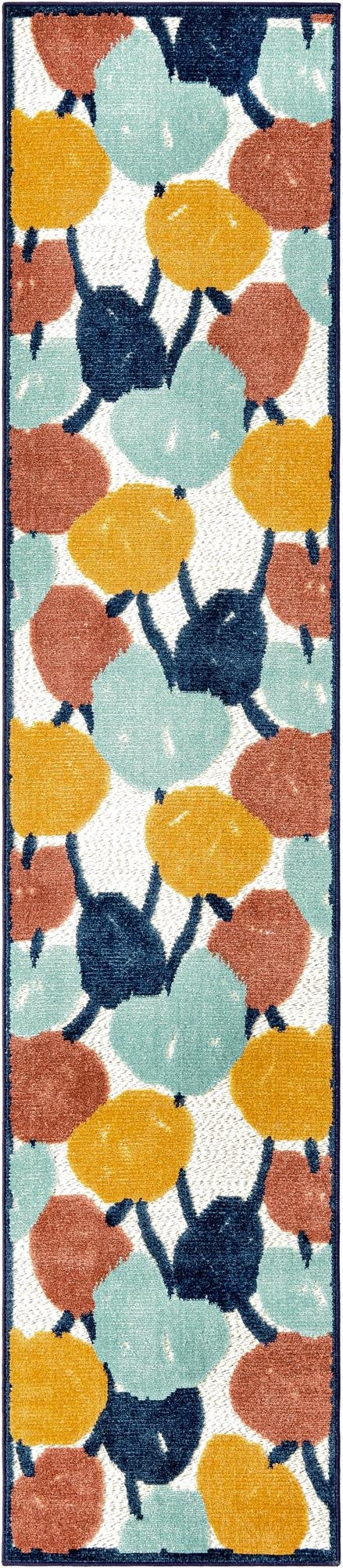 2' x 10'  Washable Belize Indoor / Outdoor Runner Rug
