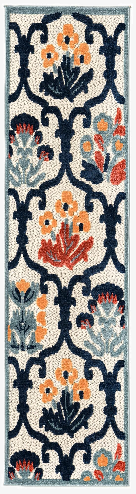  2' x 8'  Washable Belize Indoor / Outdoor Runner Rug