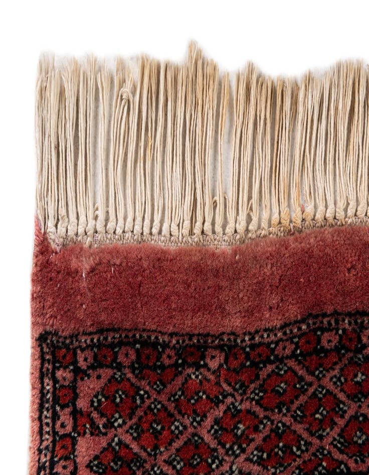 Detail image of  3' 3 x 10' 2  Hand Knotted Bokhara Oriental Wool Runner Rug