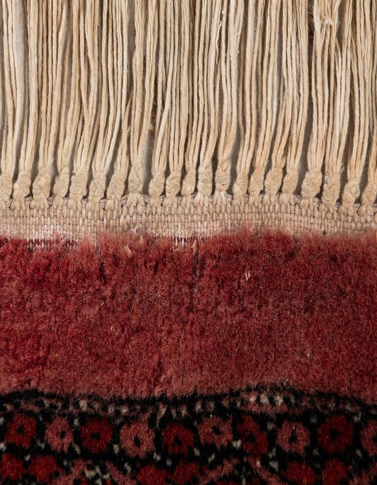 Detail image of  3' 3 x 10' 2  Hand Knotted Bokhara Oriental Wool Runner Rug