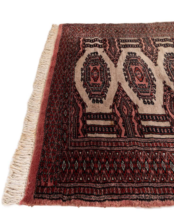 Detail image of  3' 3 x 10' 2  Hand Knotted Bokhara Oriental Wool Runner Rug