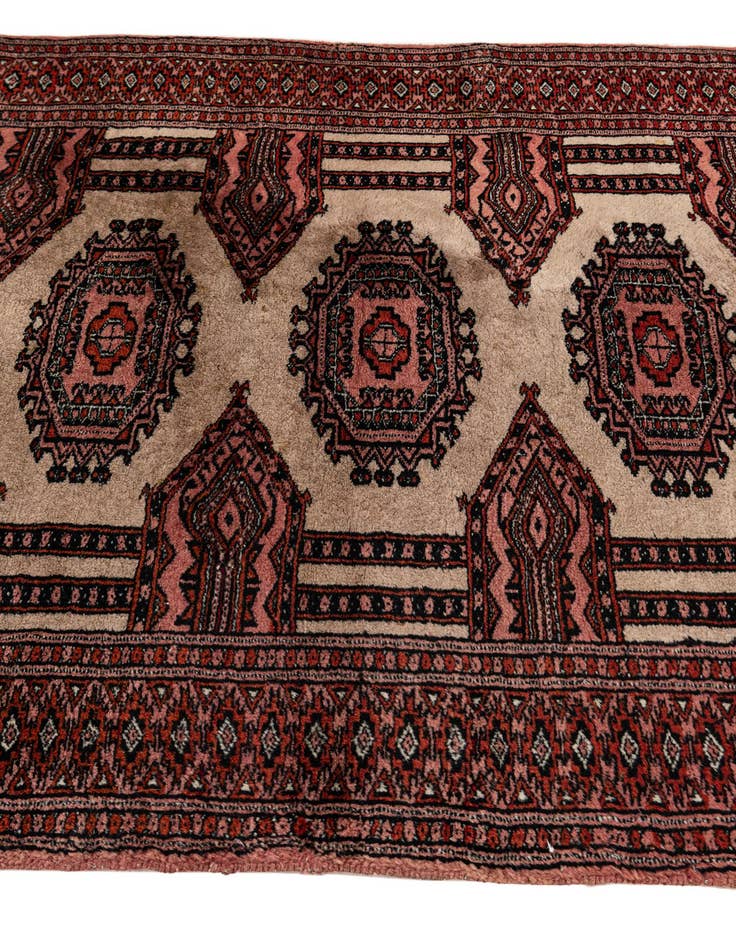 Detail image of  3' 3 x 10' 2  Hand Knotted Bokhara Oriental Wool Runner Rug