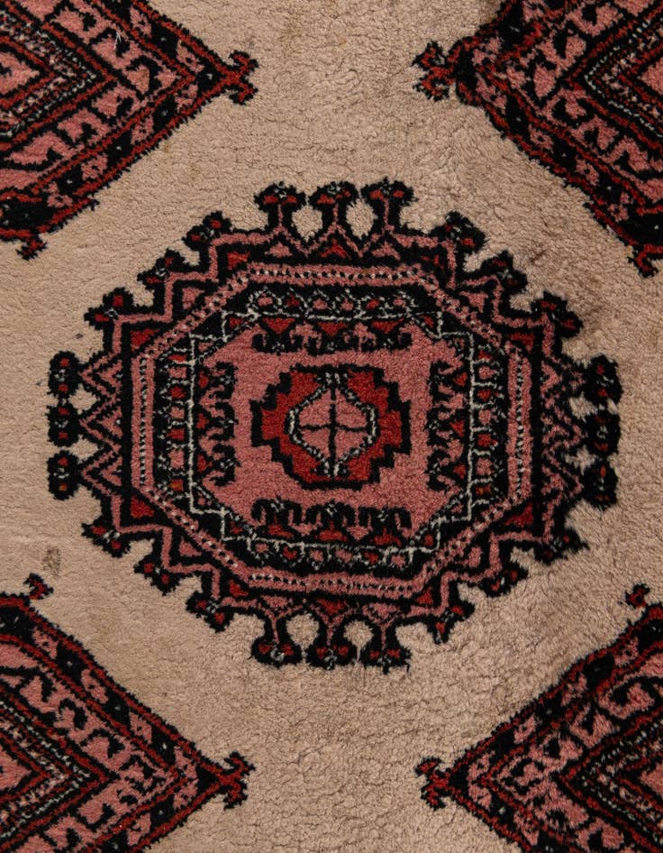 Detail image of  3' 3 x 10' 2  Hand Knotted Bokhara Oriental Wool Runner Rug