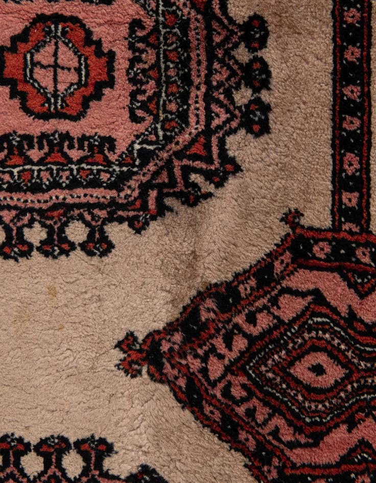Detail image of  3' 3 x 10' 2  Hand Knotted Bokhara Oriental Wool Runner Rug