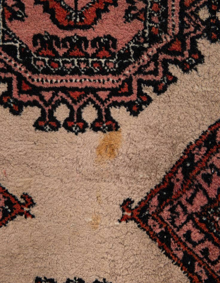 Detail image of  3' 3 x 10' 2  Hand Knotted Bokhara Oriental Wool Runner Rug