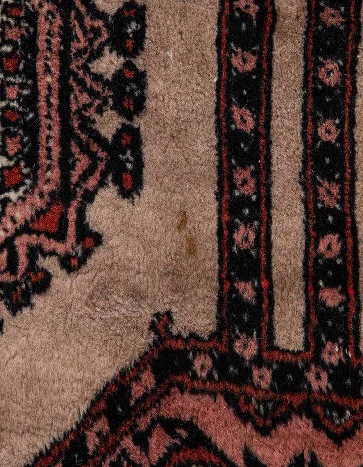 Detail image of  3' 3 x 10' 2  Hand Knotted Bokhara Oriental Wool Runner Rug