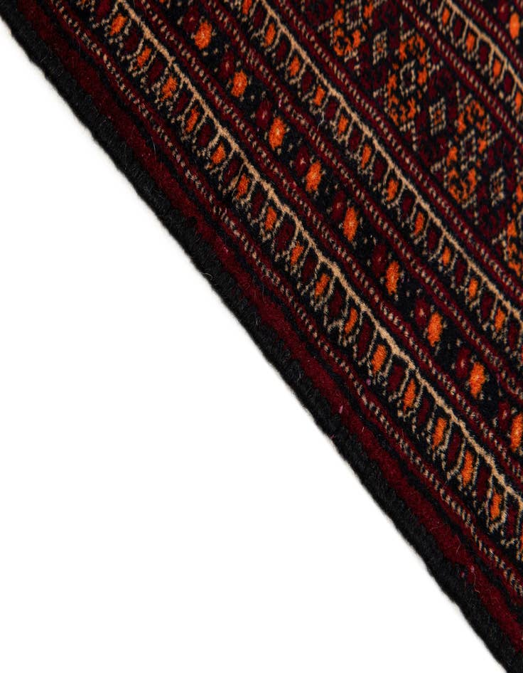 Detail image of  3' 4 x 9' 3  Hand Knotted Bokhara Oriental Wool Runner Rug