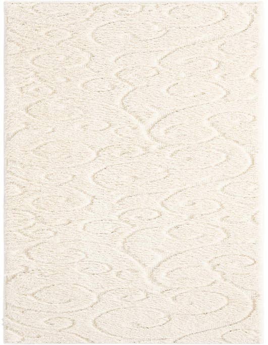 Detail image of  2' 7 x 10' Botanical Shag Runner Rug