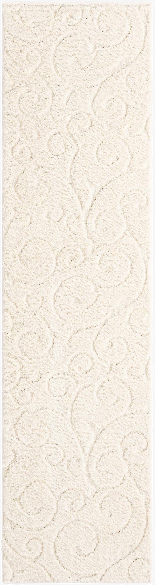  2' 7 x 10' Botanical Shag Runner Rug