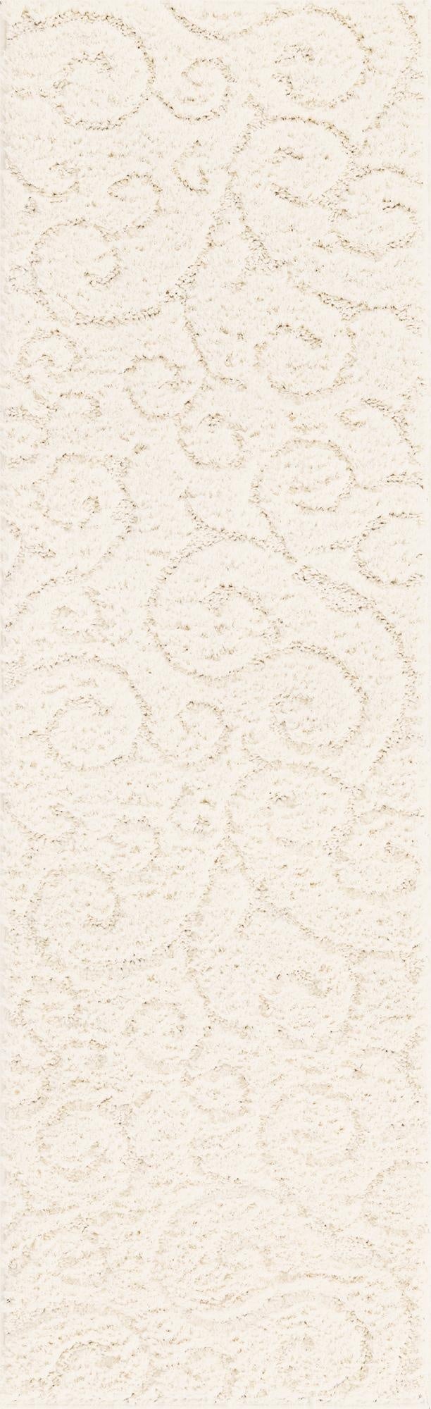  2' x 6' 9 Botanical Shag Runner Rug