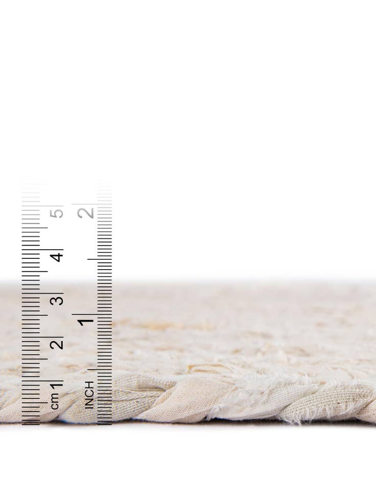 Detail image of  2' 6 x 6' 1  Hand Braided Chindi Runner Rug