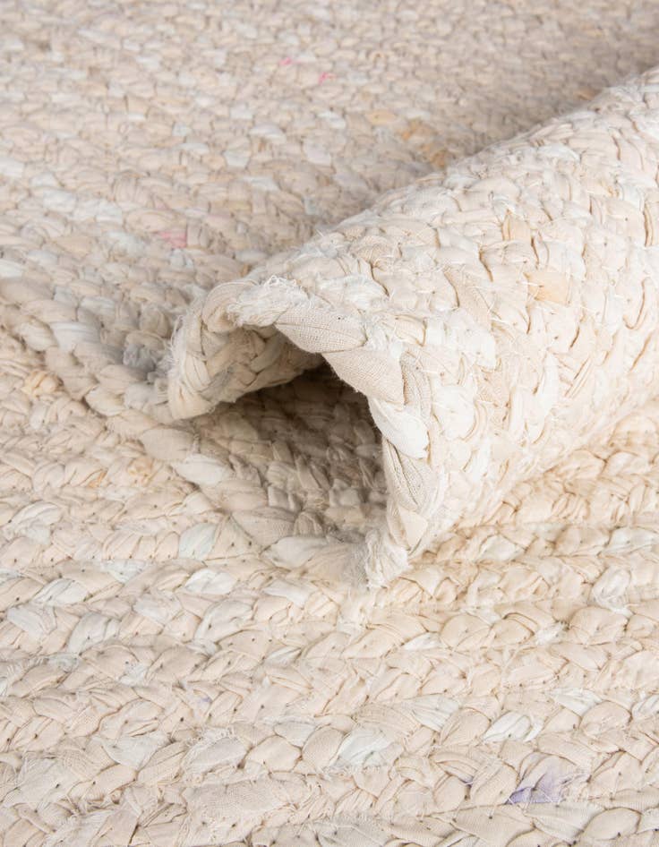 Detail image of  2' 6 x 6' 1  Hand Braided Chindi Runner Rug