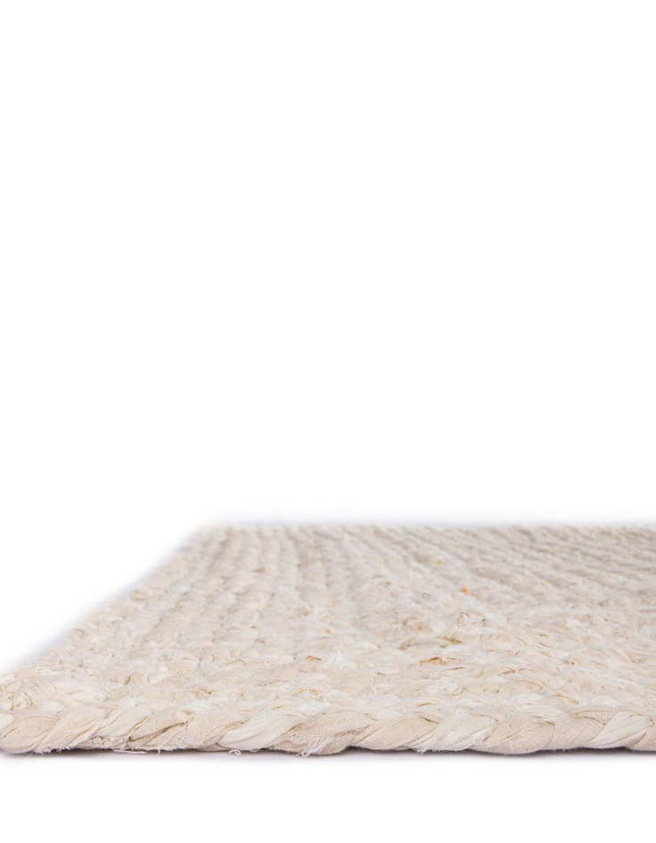 Detail image of  2' 6 x 6' 1  Hand Braided Chindi Runner Rug