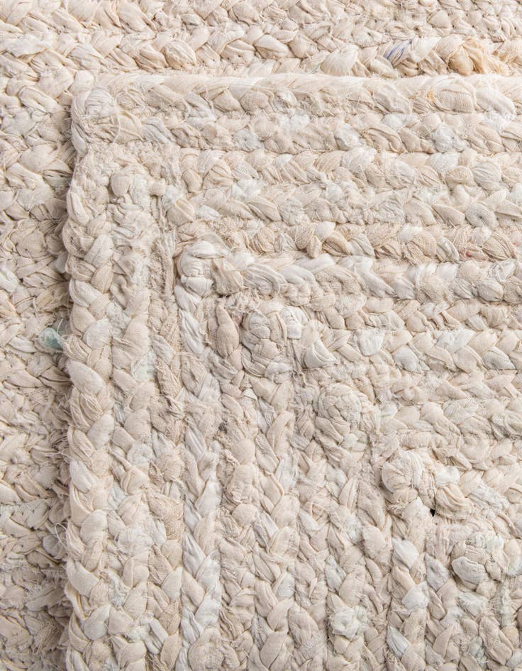 Detail image of  2' 6 x 6' 1  Hand Braided Chindi Runner Rug