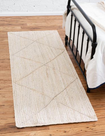  2' 2 x 6' 1  Hand Braided Jute Runner Rug
