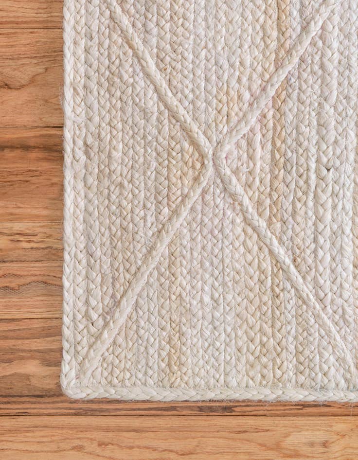 Detail image of  2' 2 x 8' 2  Hand Braided Jute Runner Rug