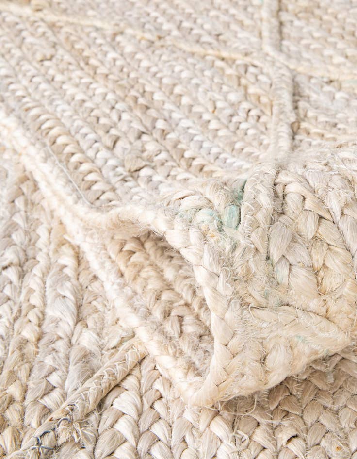 Detail image of  2' 2 x 8' 2  Hand Braided Jute Runner Rug