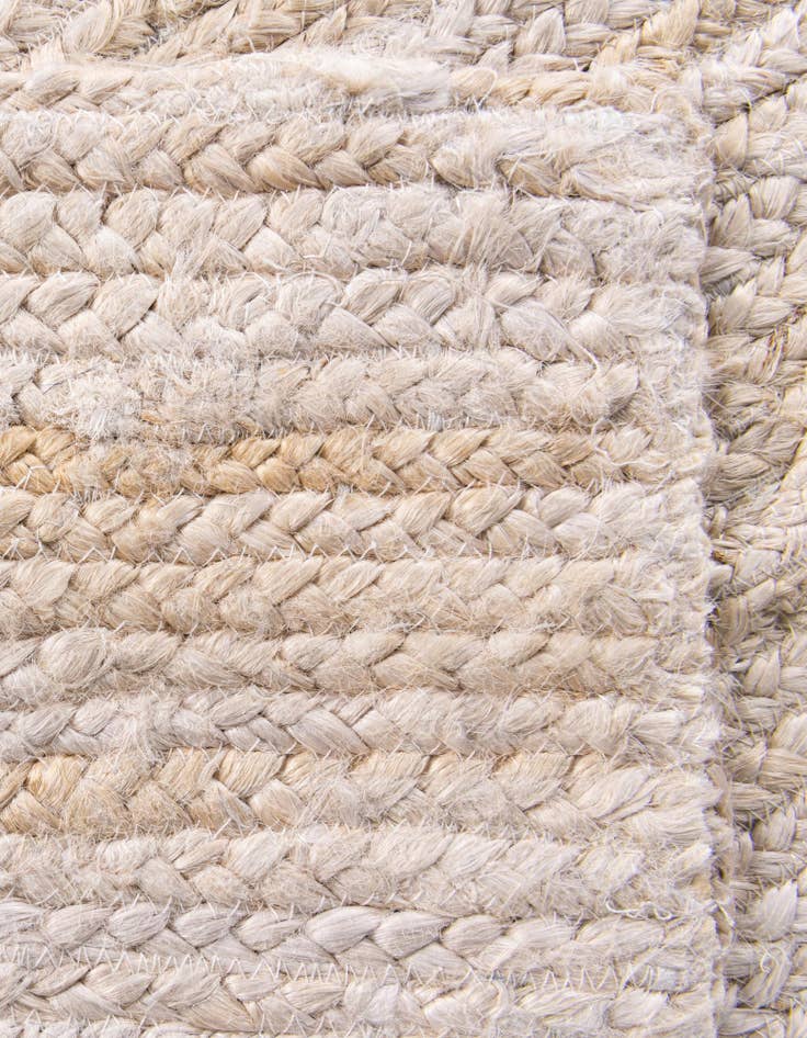 Detail image of  2' 2 x 8' 2  Hand Braided Jute Runner Rug