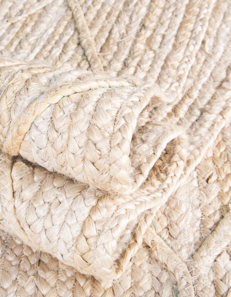 Detail image of  2' 2 x 8' 2  Hand Braided Jute Runner Rug
