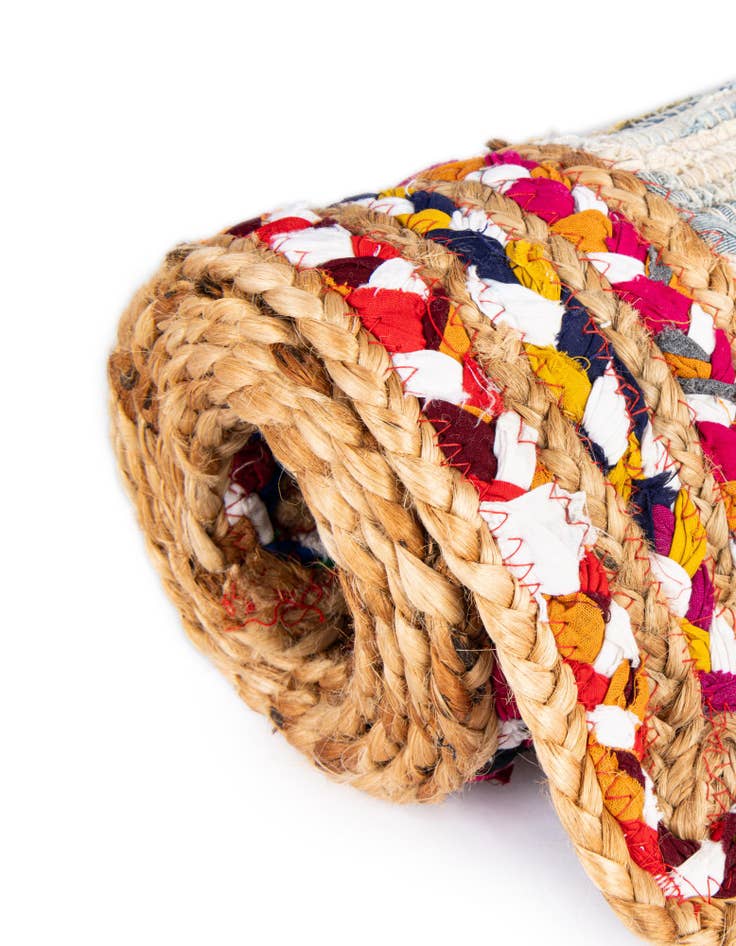 Detail image of  2' 7 x 6' 1 Chindi Jute Runner Rug