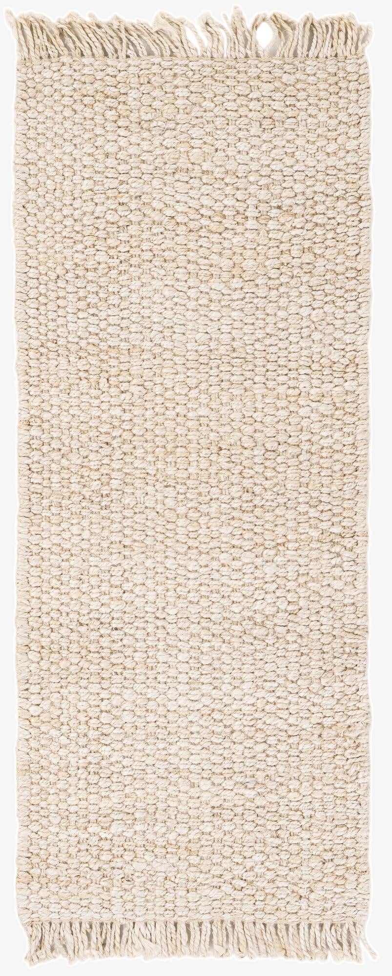  2' x 5' 1  Hand Woven Chunky Jute Runner Rug