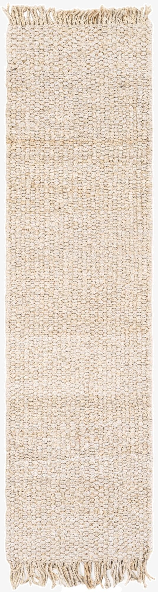  2' x 8'  Hand Woven Chunky Jute Runner Rug