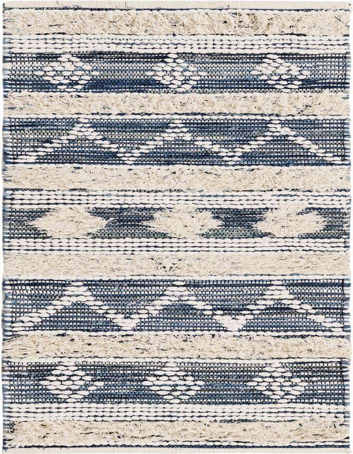 Primary image  2' 2 x 6' 1  Hand Woven Cotton Chindi Runner Rug