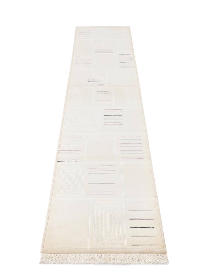 Detail image of  2' 7 x 9' 7  Hand Knotted Darya Wool Runner Rug