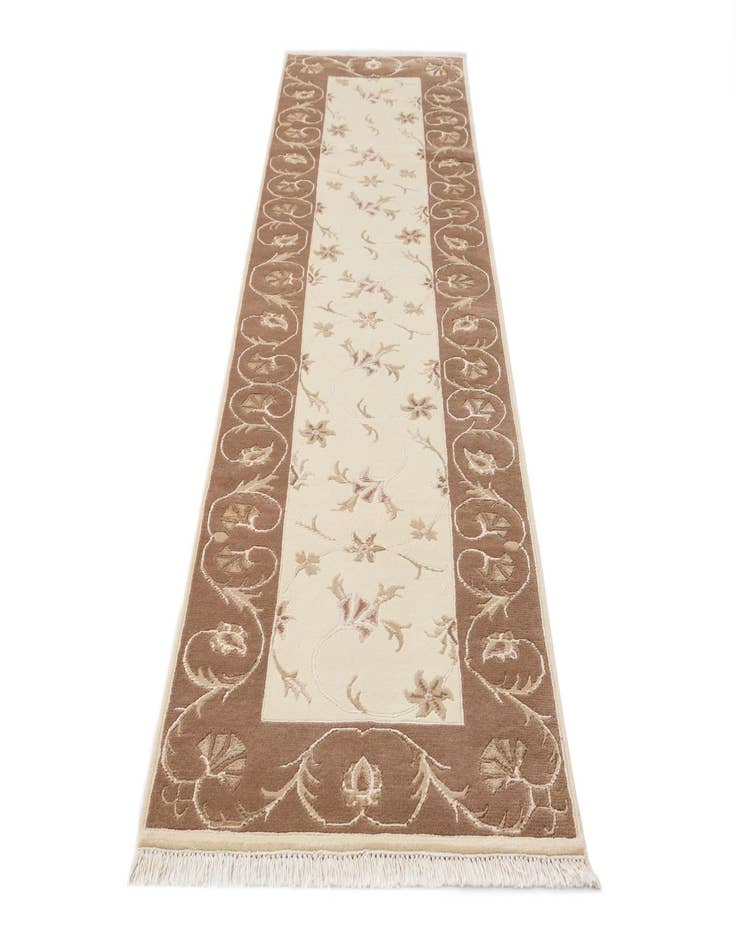 Detail image of  2' 7 x 9' 9  Hand Knotted Darya Wool Runner Rug