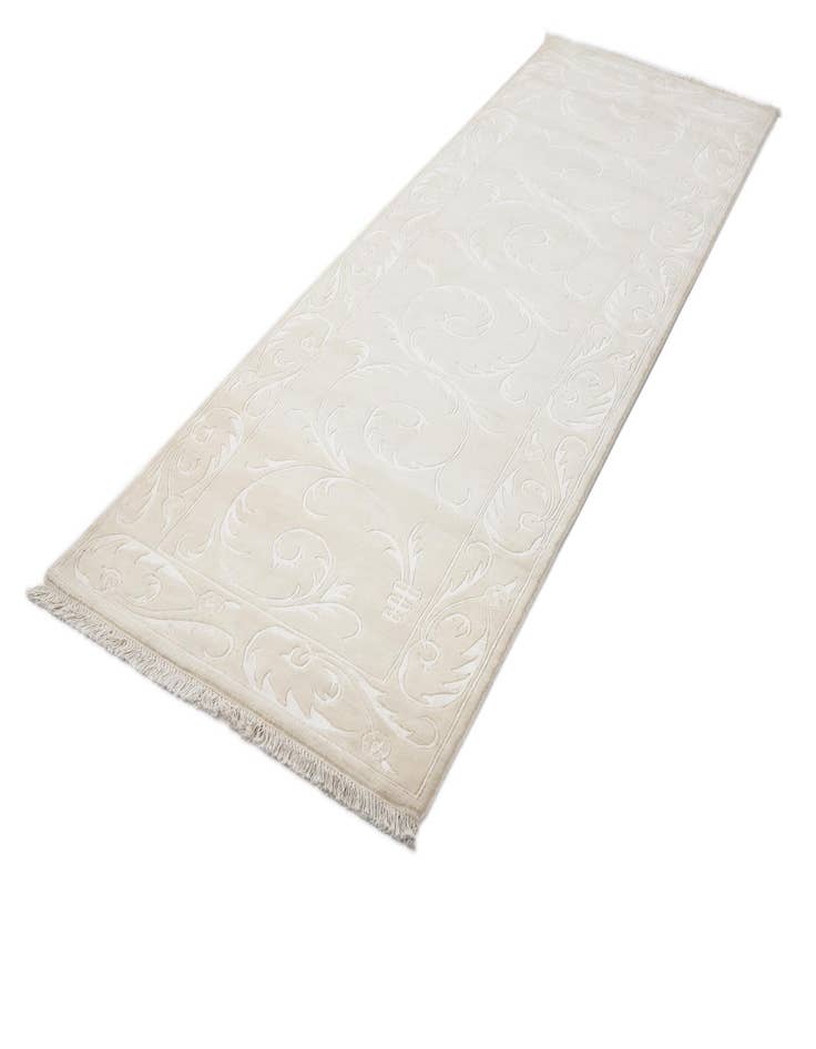 Detail image of  3' 3 x 9' 11  Hand Knotted Darya Wool Runner Rug