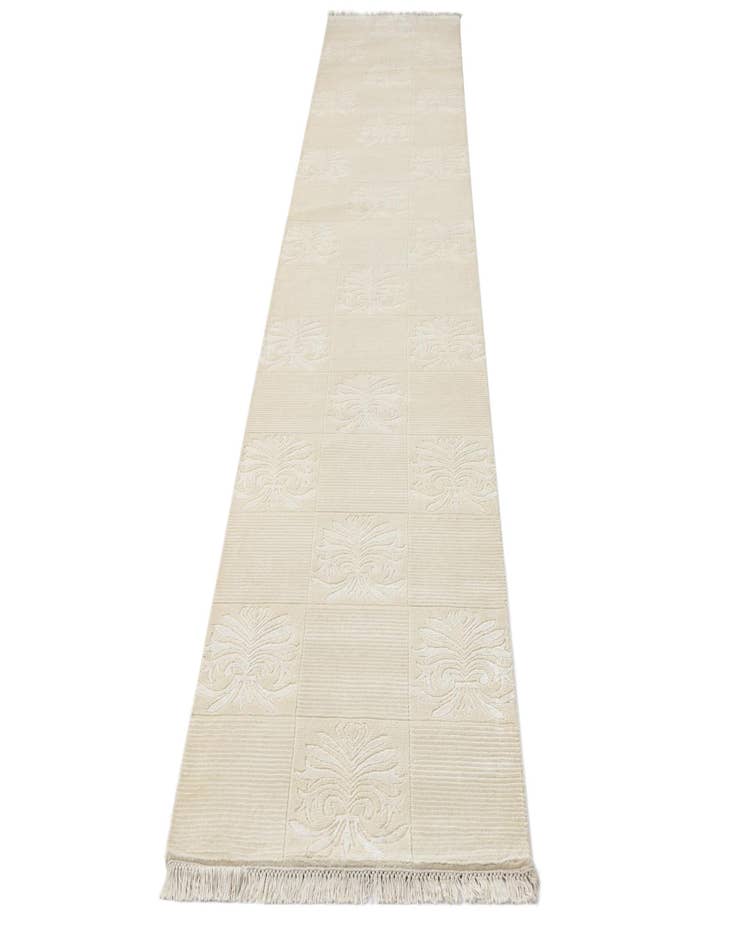 Detail image of  2' 7 x 13'  Hand Knotted Darya Wool Runner Rug