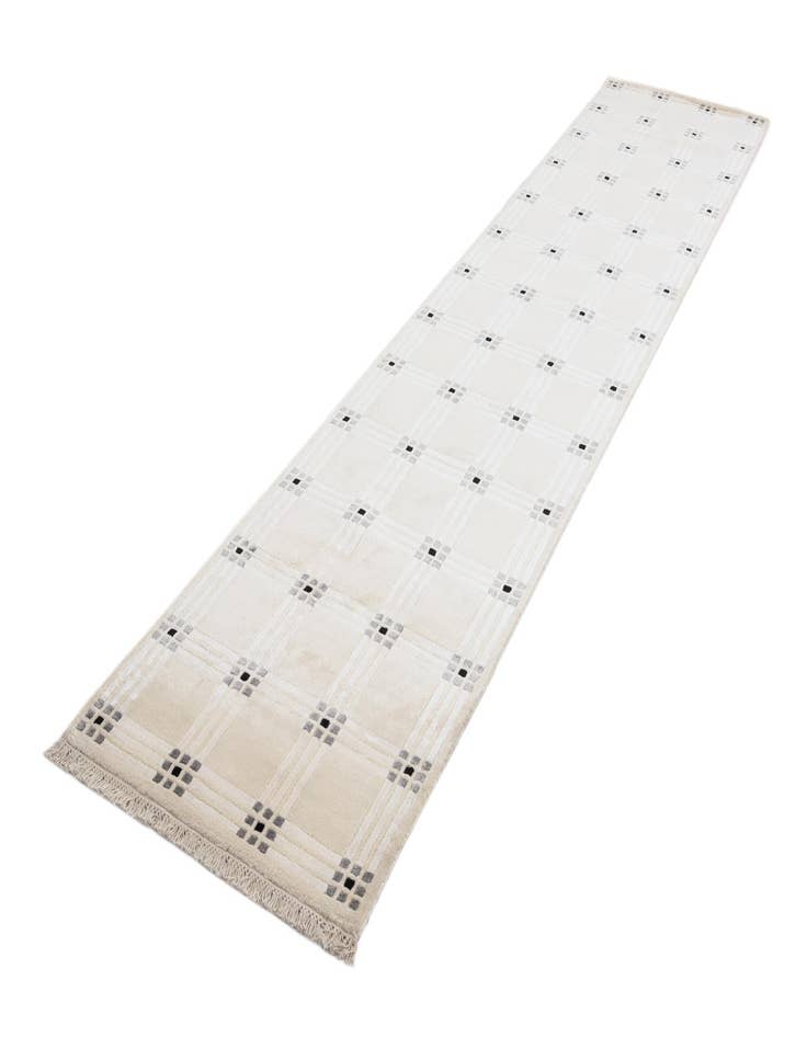 Detail image of  2' 7 x 12' 10  Hand Knotted Darya Wool Runner Rug