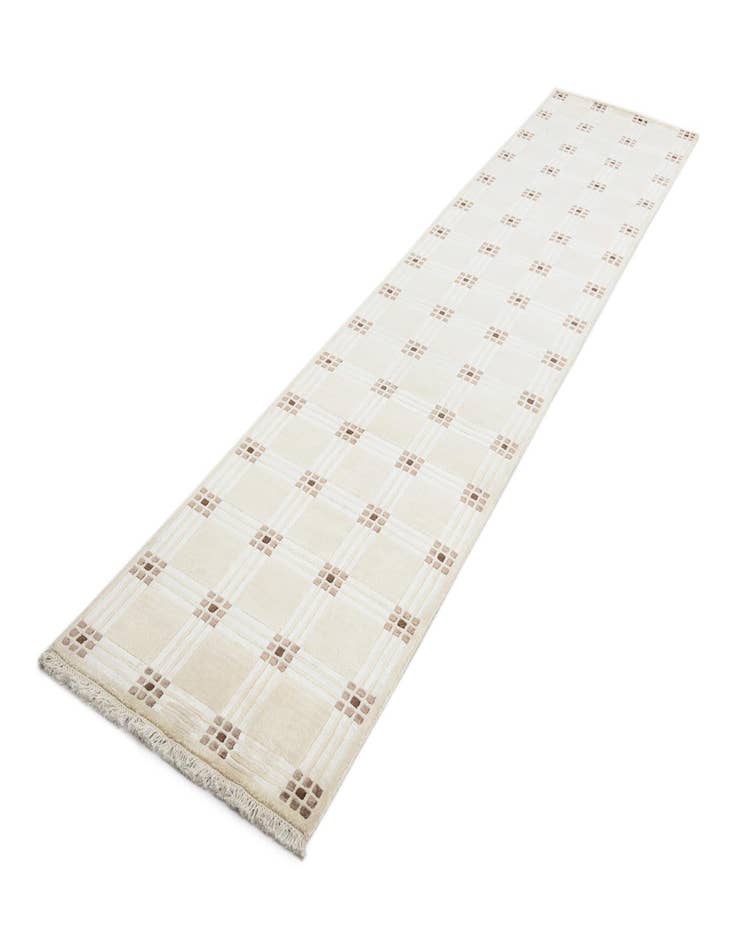 Detail image of  2' 7 x 12' 10  Hand Knotted Darya Wool Runner Rug