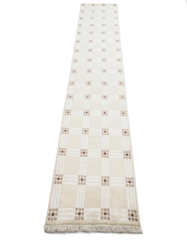 Detail image of  2' 7 x 12' 10  Hand Knotted Darya Wool Runner Rug