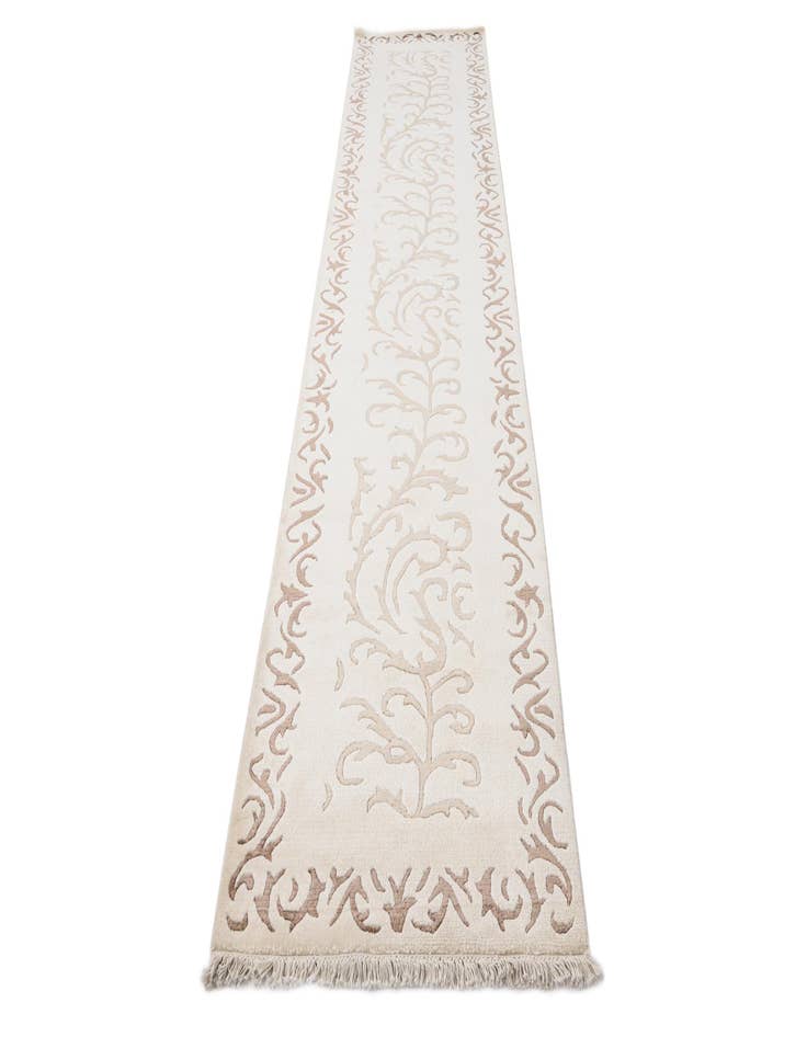 Detail image of  2' 7 x 13'  Hand Knotted Darya Wool Runner Rug