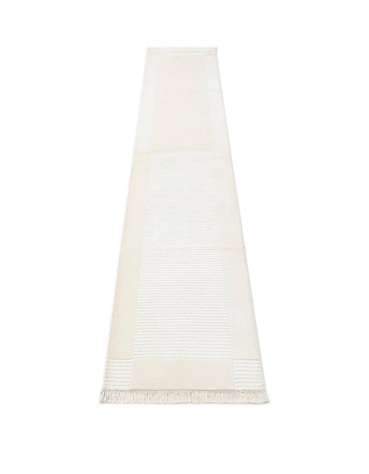 Detail image of  2' 7 x 9' 10  Hand Knotted Darya Wool Runner Rug