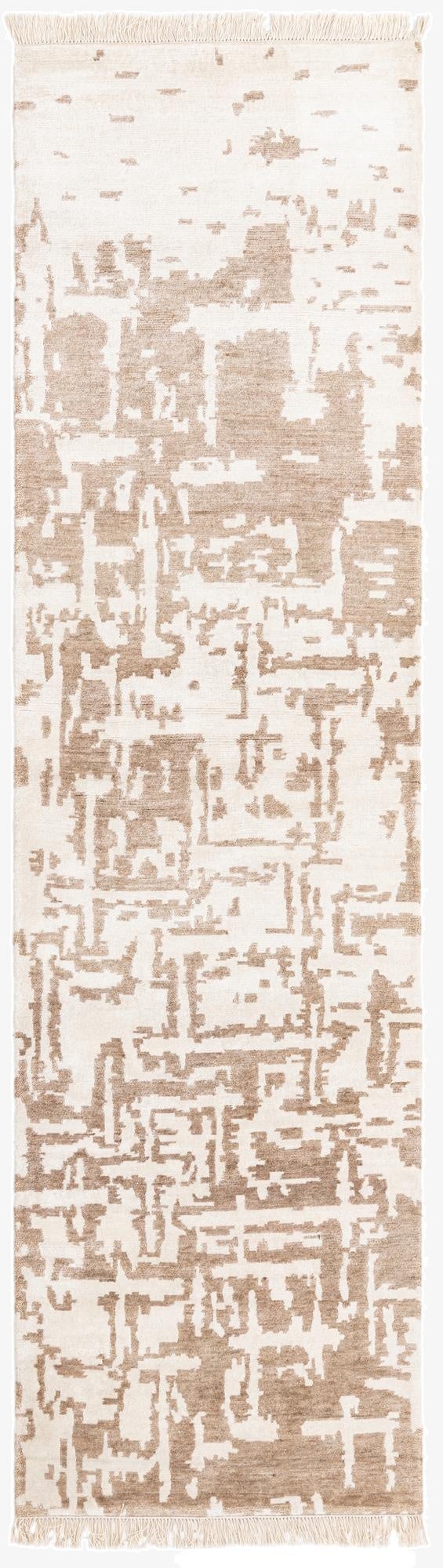  2' 8 x 9' 10  Hand Knotted Darya Wool Runner Rug