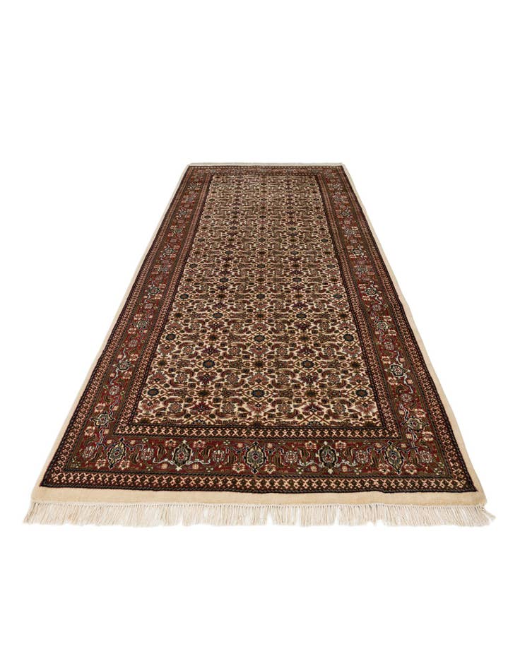 Detail image of  5' 4 x 11' 5  Hand Knotted Farahan Wool Runner Rug