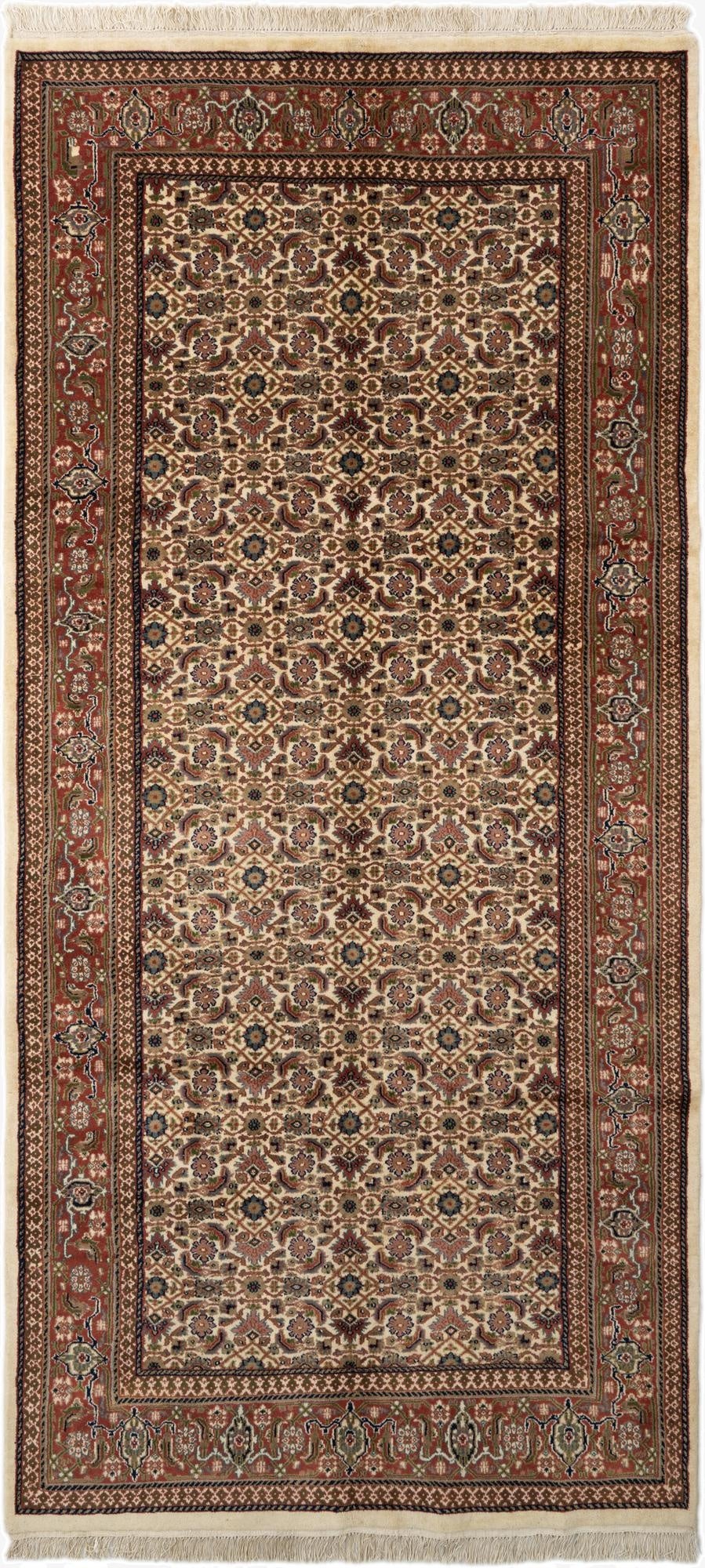  5' 2 x 11'  Hand Knotted Farahan Wool Runner Rug