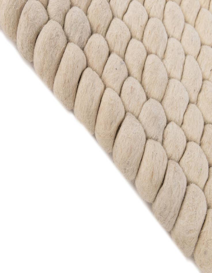 Detail image of  1' 9 x 6' 2 Felt Ball Wool Runner Rug