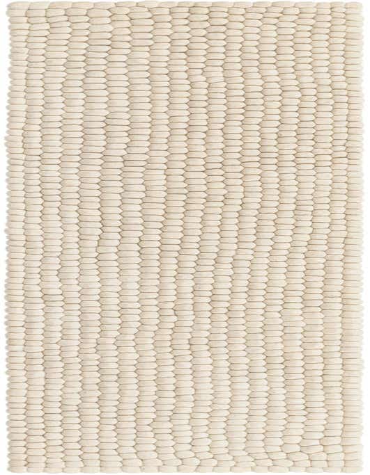 Primary image  2' x 8'  Hand Woven Felt Ball Wool Runner Rug