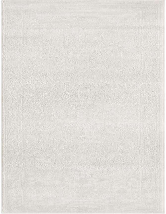 A 6 ft runner rug from the Rugs.com Finsbury collection, featuring a textured ivory and cream modern abstract pattern, ideal for hallways.