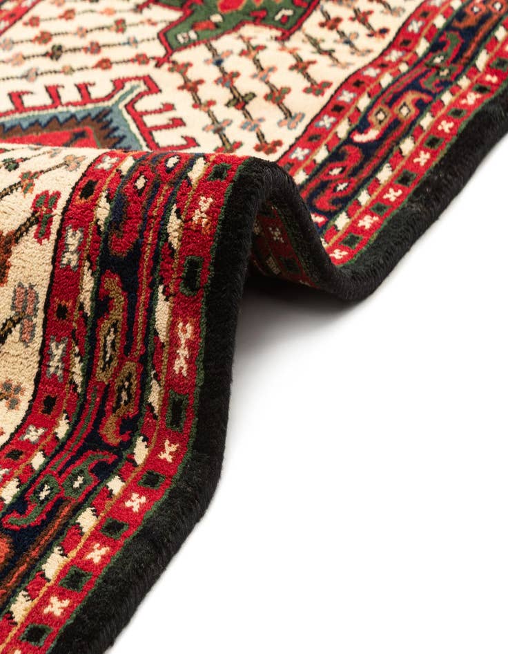 Detail image of  3' 3 x 6' 3  Hand Knotted Gharajeh Wool Runner Rug