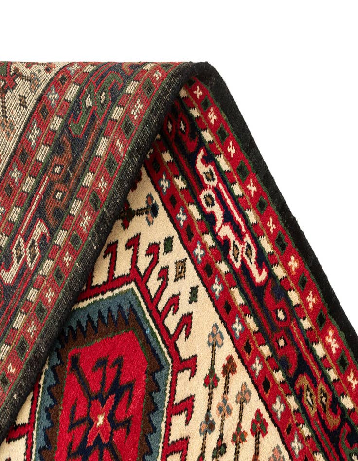 Detail image of  3' 3 x 6' 3  Hand Knotted Gharajeh Wool Runner Rug