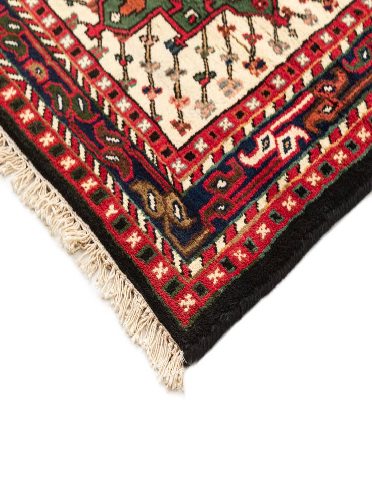 Detail image of  3' 3 x 6' 3  Hand Knotted Gharajeh Wool Runner Rug