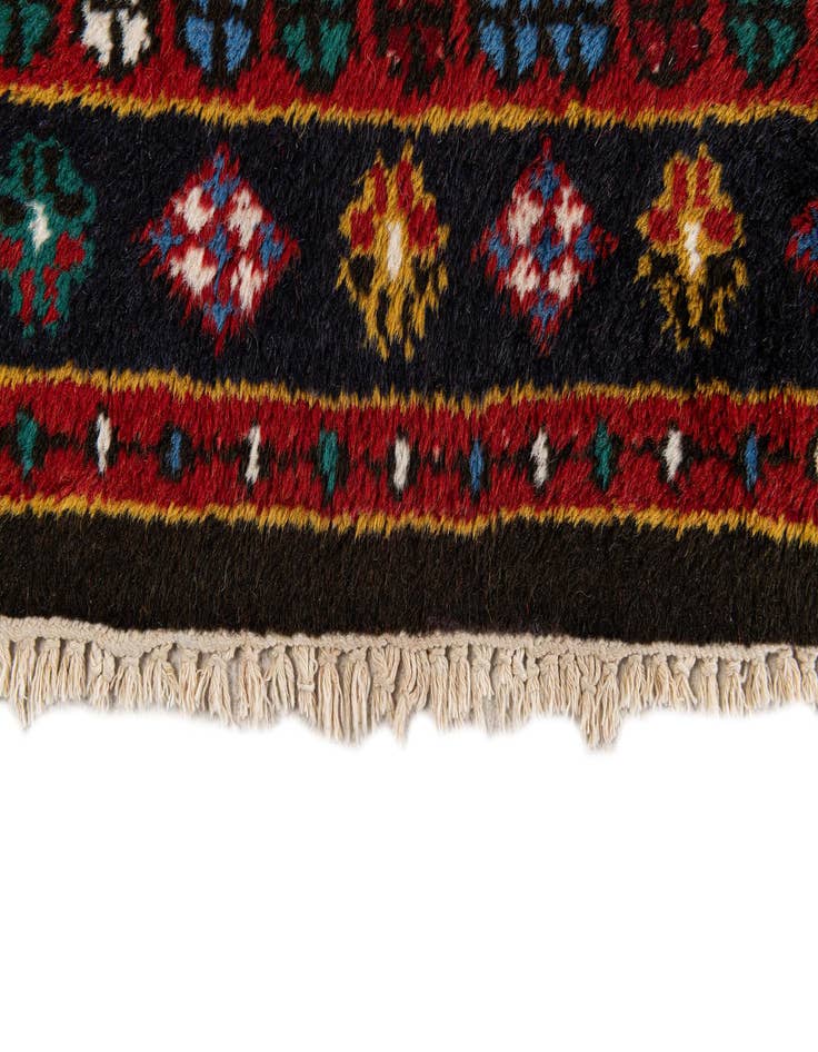 Detail image of  2' 10 x 11'  Hand Knotted Gharajeh Wool Runner Rug
