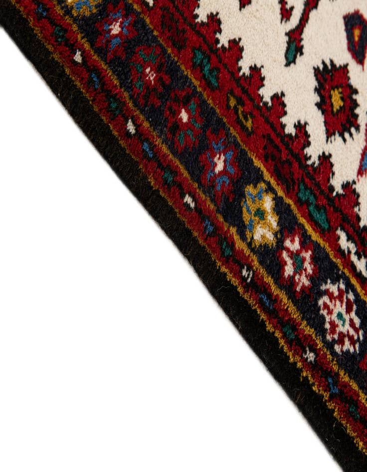 Detail image of  2' 10 x 11'  Hand Knotted Gharajeh Wool Runner Rug