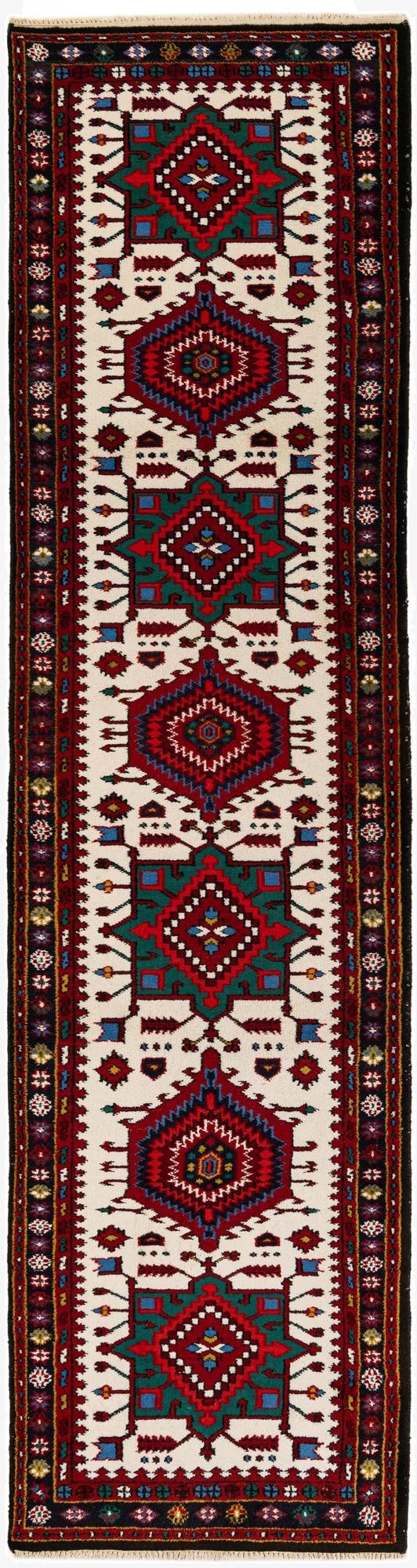  2' 10 x 11'  Hand Knotted Gharajeh Wool Runner Rug