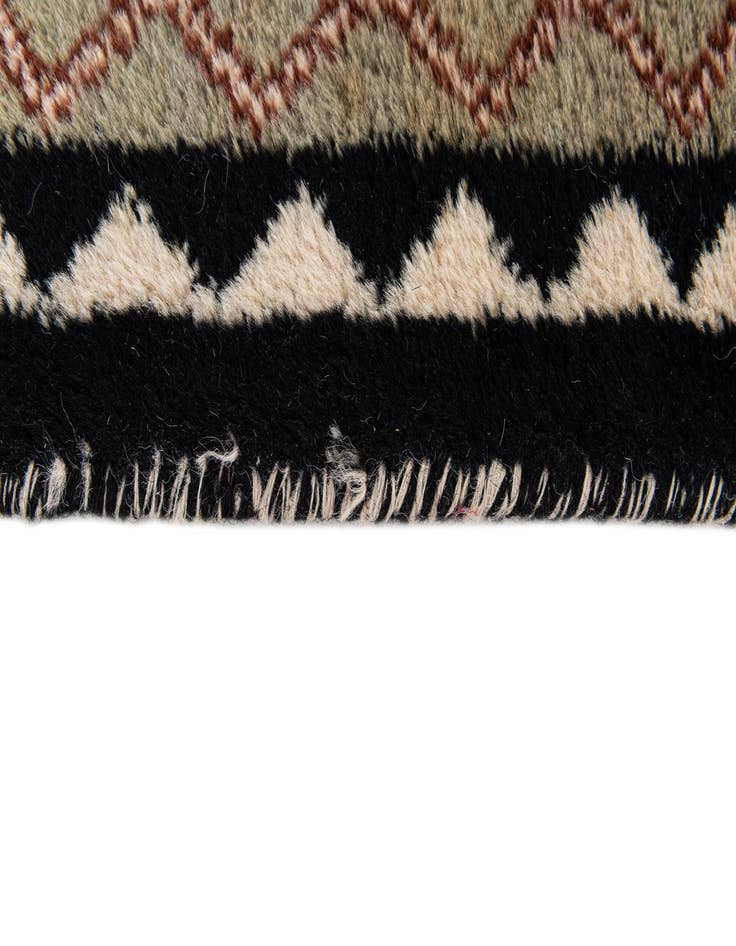 Detail image of  3' 1 x 5' 11  Hand Knotted Hamedan Wool Runner Rug